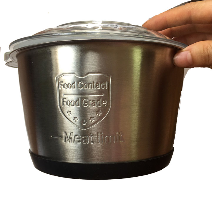 Máy xay thịt cá gia đình cối inox 4 lưỡi giá rẻ uy tín tại Hà Nội