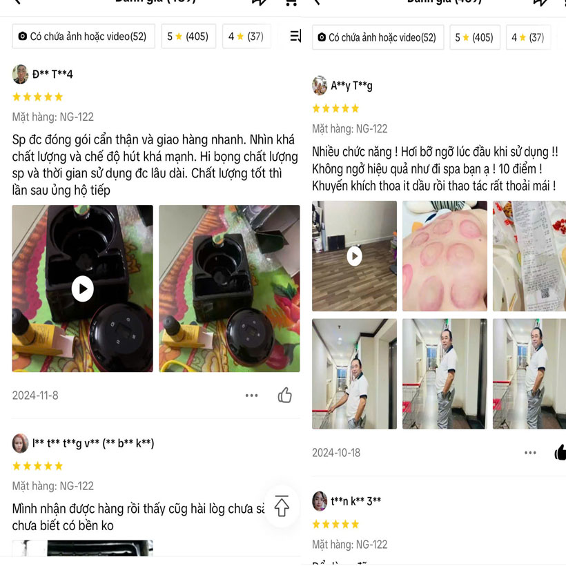 review-Máy giác hơi cạo gió sạc điện cầm tay thông minh