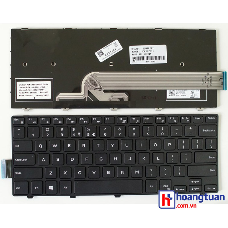 Bàn phím Dell inspiron 14-3000 Series 3441 3442 3443  3451 3458  N5447 N3442  14CR 14M 14MR-1528