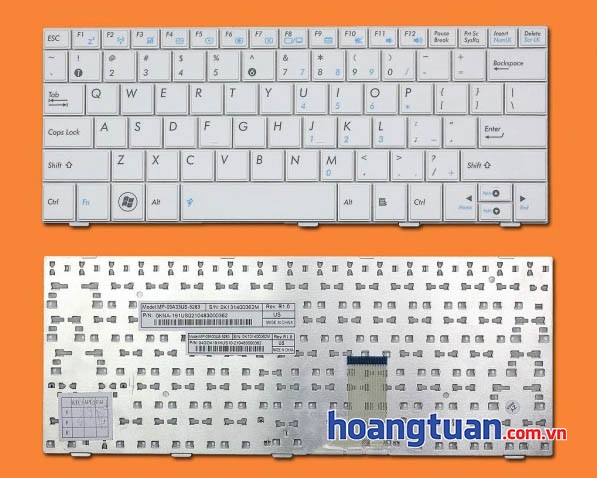 Bàn phím Asus Eee PC 1005HA trắng Keyboard