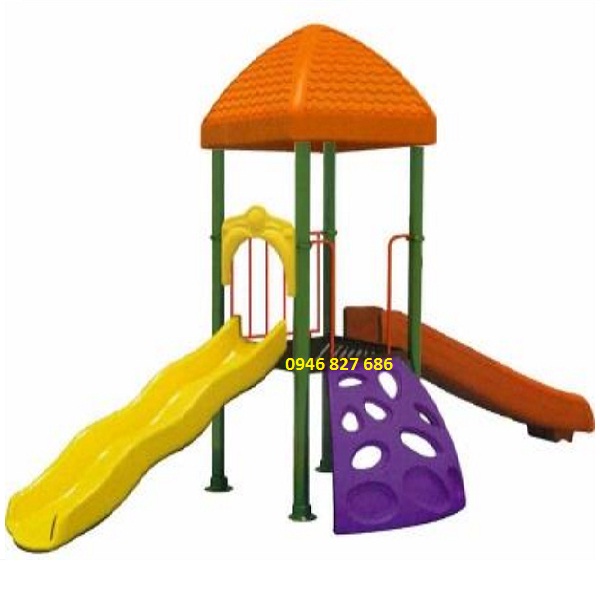 nhà chòi 2 cầu trượt CT-NK