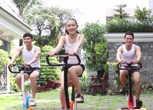Tăng chiều cao với xe đạp tập thể dục