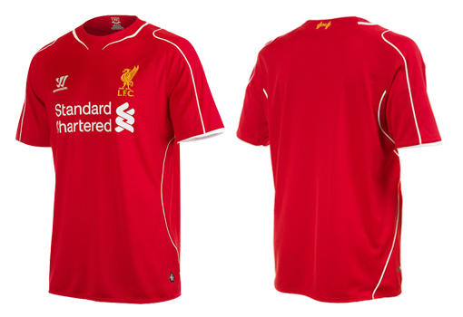 Áo đá bóng Liverpool sân nhà 2014-2015