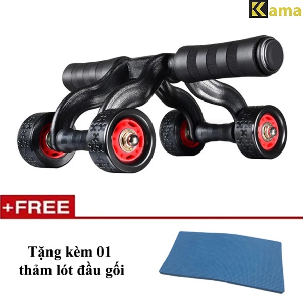 Con lăn tập cơ bụng 4 bánh cao cấp