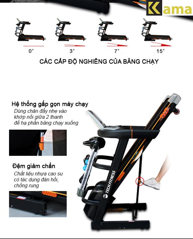 Máy chạy bộ điện Tech Fitness TF-18AS