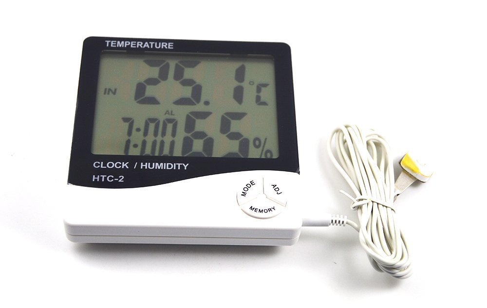 Đồng Hồ Báo Nhiệt Độ Và Ẩm Độ HTC-2 7 Đồng Hồ Báo Nhiệt Độ Và Ẩm Độ HTC-2