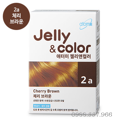 Thuốc nhuộm tóc Atomy Jelly & Color màu Cherry Brown 2A