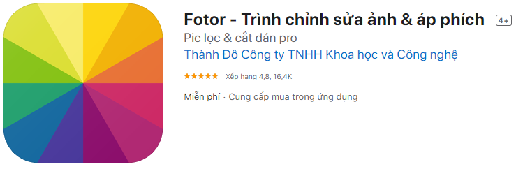 công cụ làm mờ ảnh trên iphone fotor