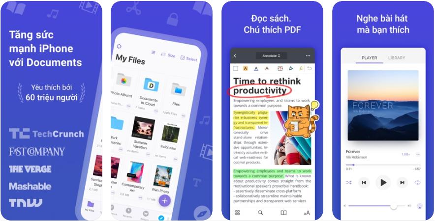 phần mềm  hay cho ipad documents readdle