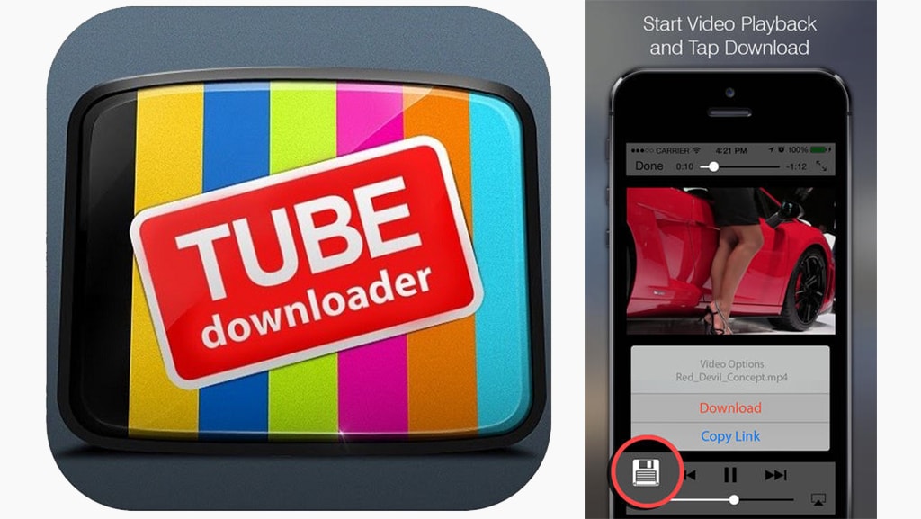 download youtube videos iphone: Tube Dowloader Free