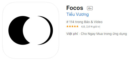 app làm mờ ảnh ios focos