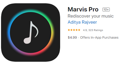 app nghe nhạc hay trên iPhone - Marvis Music Player