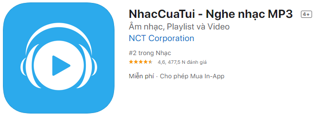 app nghe nhạc offline cho iPhone