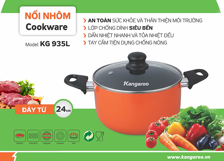 Nồi canh nhôm Kangaroo KG935L