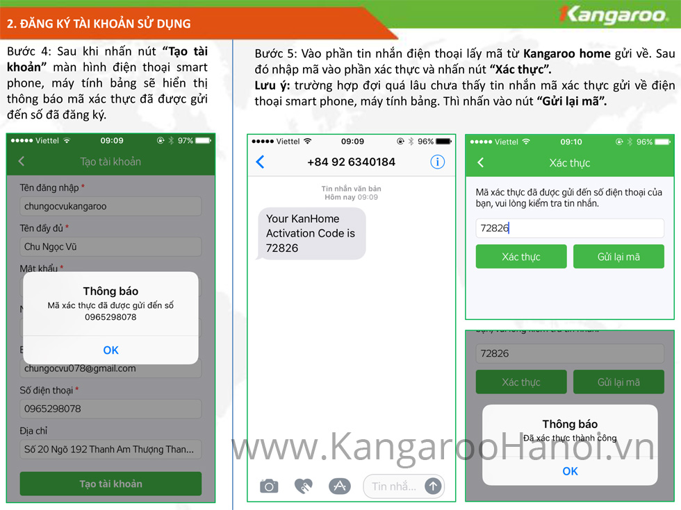 Hướng dẫn tải và cài đặt phần mềm Kangaroo Home - Bước 5
