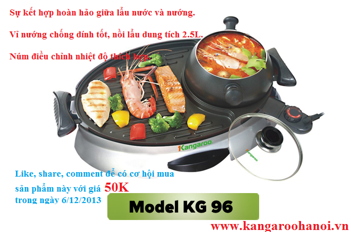 Bếp lẩu nướng KG96