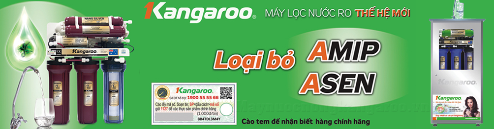 Máy lọc nước kangaroo loại bỏ amip