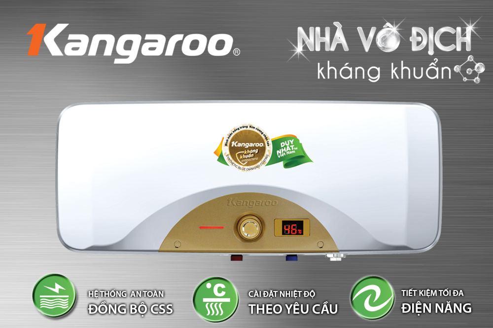 Bình nước nóng Kangaroo được cấp bằng độc quyền sáng chế