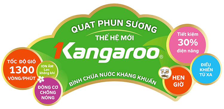 quạt phun sương kangaroo