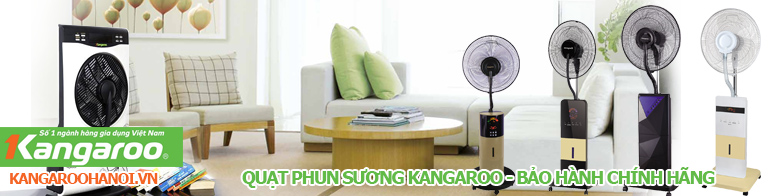 quạt phun sương kangaroo ngày hè