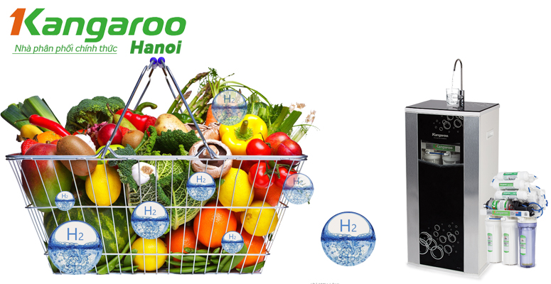 Nước Hydrogen do Máy lọc nước Kangaroo Hydrogen tạo ra dùng trong sinh hoạt