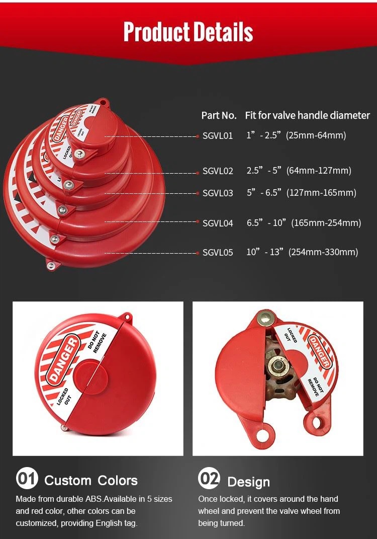Khóa an toàn các cổng van xoay SGVL03, Khóa van cổng xoay SGVL03, khóa van xoay SGVL03