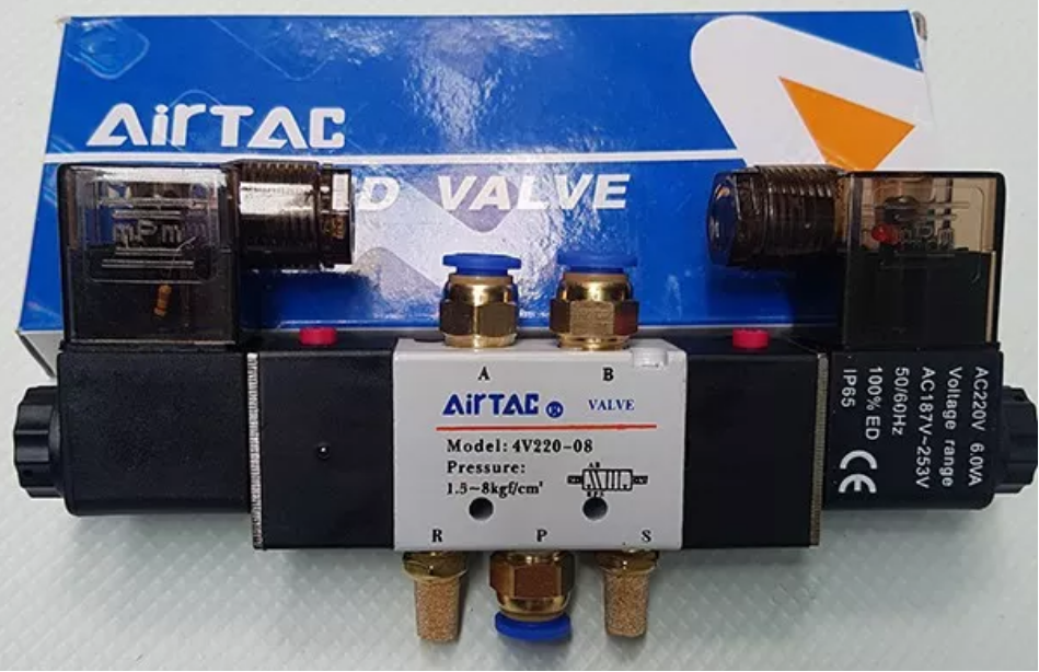 Van điện từ 4V220-08 24VDC hãng AIRTAC