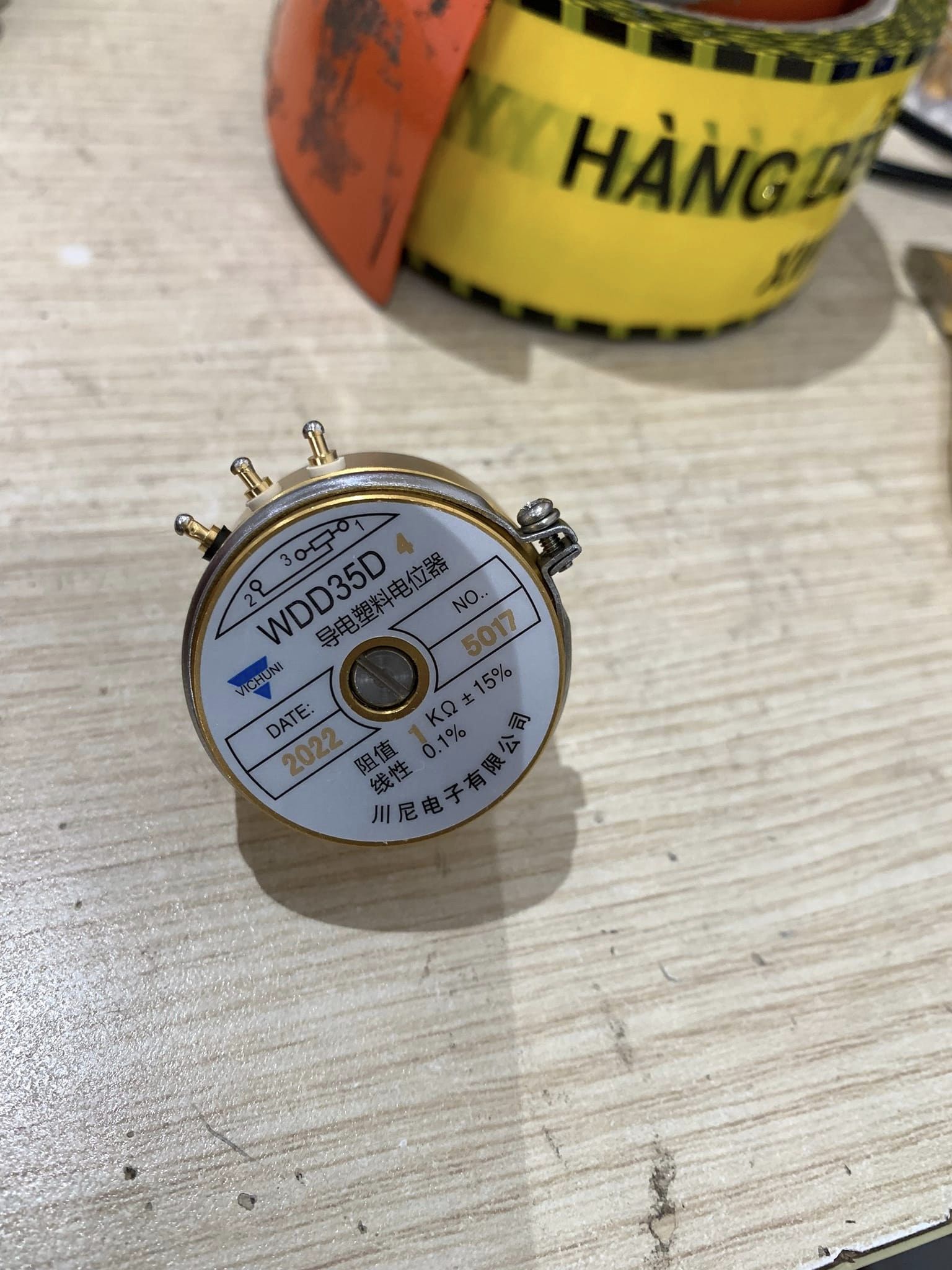 Biến trở vô cấp WDD35D4 - potentiometer WDD35D-4 - Biến trở WDD35D4, biến trở một vòng WDD35D4