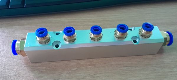 Thanh chia khí nhiều cổng chia 2,3,4,5 ren trong ML-2F, ML-3F, ML-4F, ML-5F, ML-6F Bộ chia khí nhiều cổng LA2, LA3, LA4, LA5