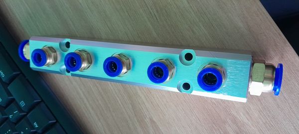 Thanh chia khí nhiều cổng chia 2,3,4,5 ren trong ML-2F, ML-3F, ML-4F, ML-5F, ML-6F Bộ chia khí nhiều cổng LA2, LA3, LA4, LA5