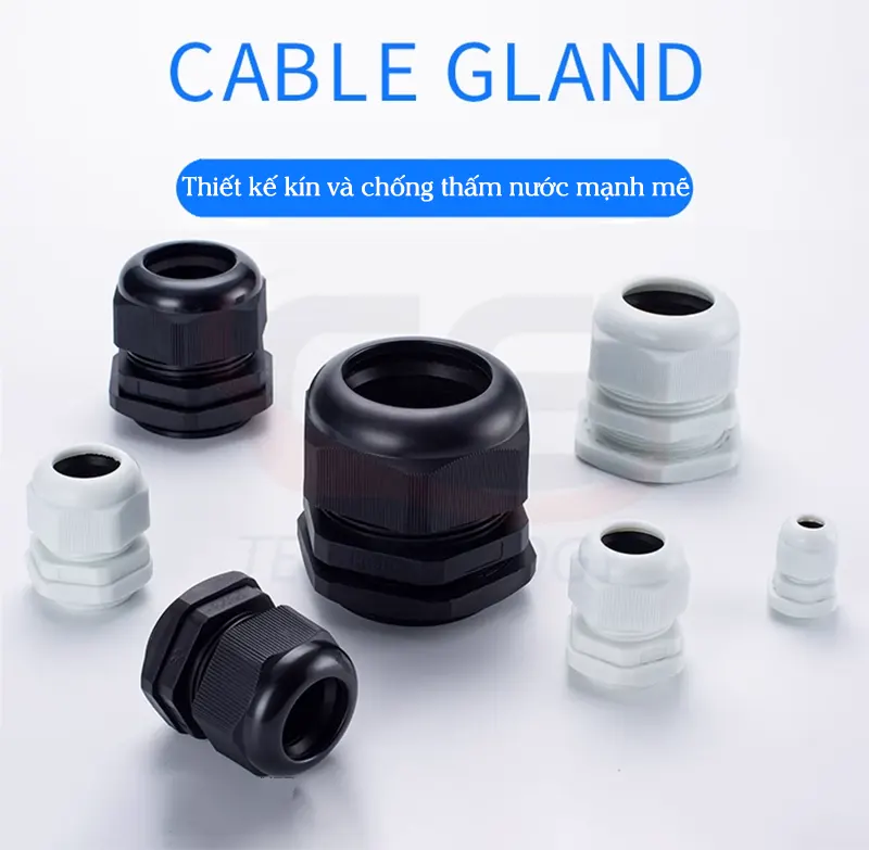 cút siết cáp, ốc siết cáp, đầu siết cáp PG, cút siết cáp nhựa, ốc siết cáp nhựa, siết cáp PG07