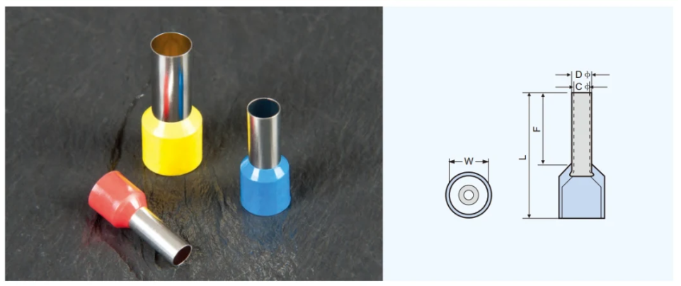 Đầu cos pin rỗng, đầu cos kim rỗng, đầu cốt pin rỗng, đầu cốt kim rỗng E0308, E5012, E0508, E7508, E7512, E1008, E1010, E1508, E1510, E1512, E2508, E2510, E4012, E6012, E10-12, E16-12 hãng CHCC