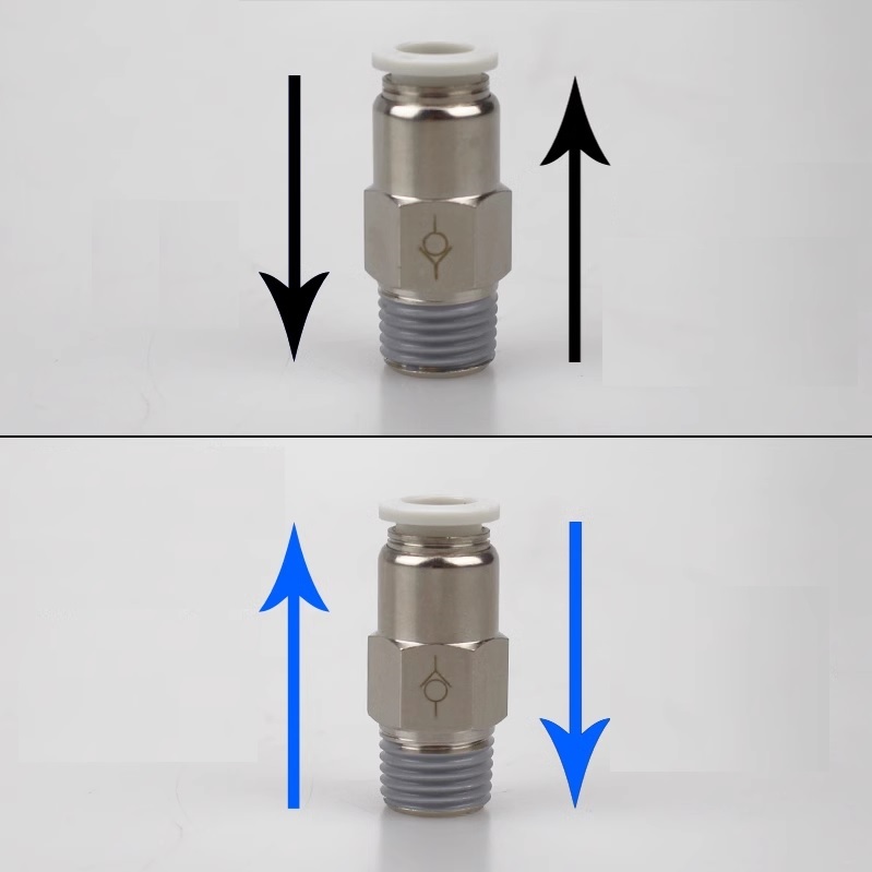 Đầu nối khí một chiều AKH có ren, Van nối khí một chiều có ren AKH, Đầu nối khí một chiều có ren AKH