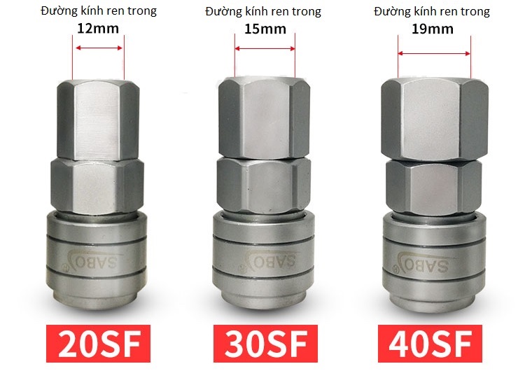 Đầu nối nhanh 20SF 30SF 40SF - Quick coupling SABO