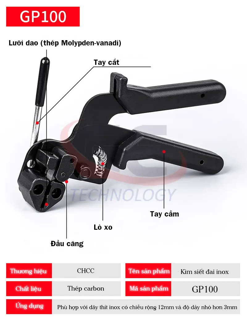 dụng cụ căng dây đai inox