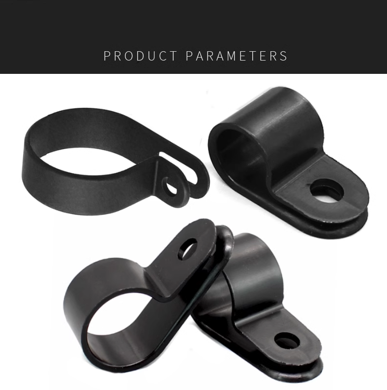 Nẹp Nhựa,Kẹp Nhựa Dây Điện Chữ R, Kẹp Cố Định Dây Cáp Hình Chữ R / U Bằng Nhựa Tiện Dụng, kẹp dây cáp hình chữ R