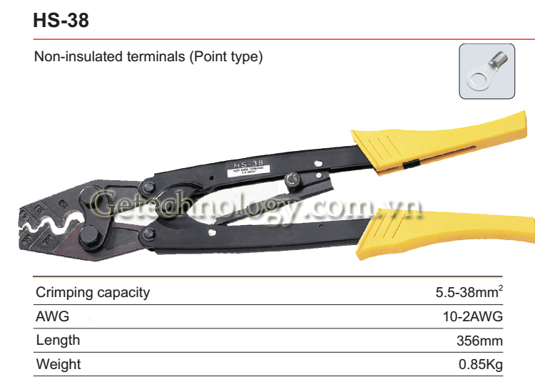 kìm bấm cốt HS-38