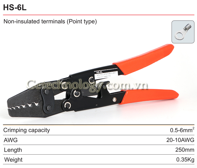 Kìm bấm đầu cốt HS-6L