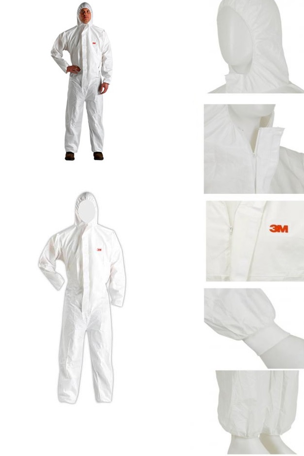 Quần áo bảo hộ, quần áo chống hóa chất 3M 4510 màu trắng cỡ L