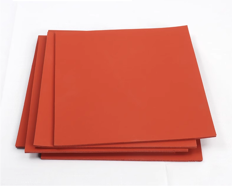 Cao su đỏ ép kính, lót cao su đỏ chịu nhiệt, tấm đệm xốp Silicon mềm chịu nhiệt độ cao, tấm xốp cao su chịu nhiệt