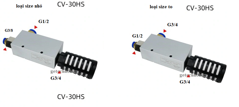 Bộ tạo chân không CV-10HS CV-15HS CV-20HS CV-25HS CV-30HS Van hút chân không CV-10HS CV-15HS CV-20HS CV-25HS CV-30HS