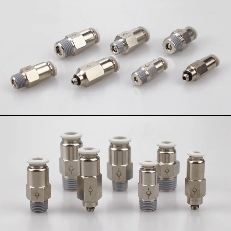 Đầu nối khí một chiều AKH có ren, Van nối khí một chiều có ren AKH, Đầu nối khí một chiều có ren AKHĐầu nối khí một chiều AKH có ren, Van nối khí một chiều có ren AKH, Đầu nối khí một chiều có ren AKH