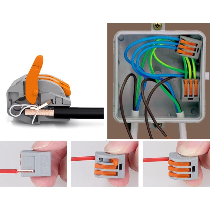 Cút nối dây điện nhanh PCT-212 PCT-213 PCT-215 PCT-218 ĐẦU NỐI DÂY ĐIỆN NHANH PCT-212 PCT-213 PCT-215 PCT-218