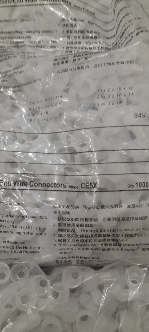 Đầu cốt chụp CE-1X CE-2X CE-5X Đầu cosse chụp CE-1X CE-2X CE-5X đầu chụp cốt nối CE-1X CE-2X Đầu cốt nối dây điện CE-1X CE-2X CE-5X