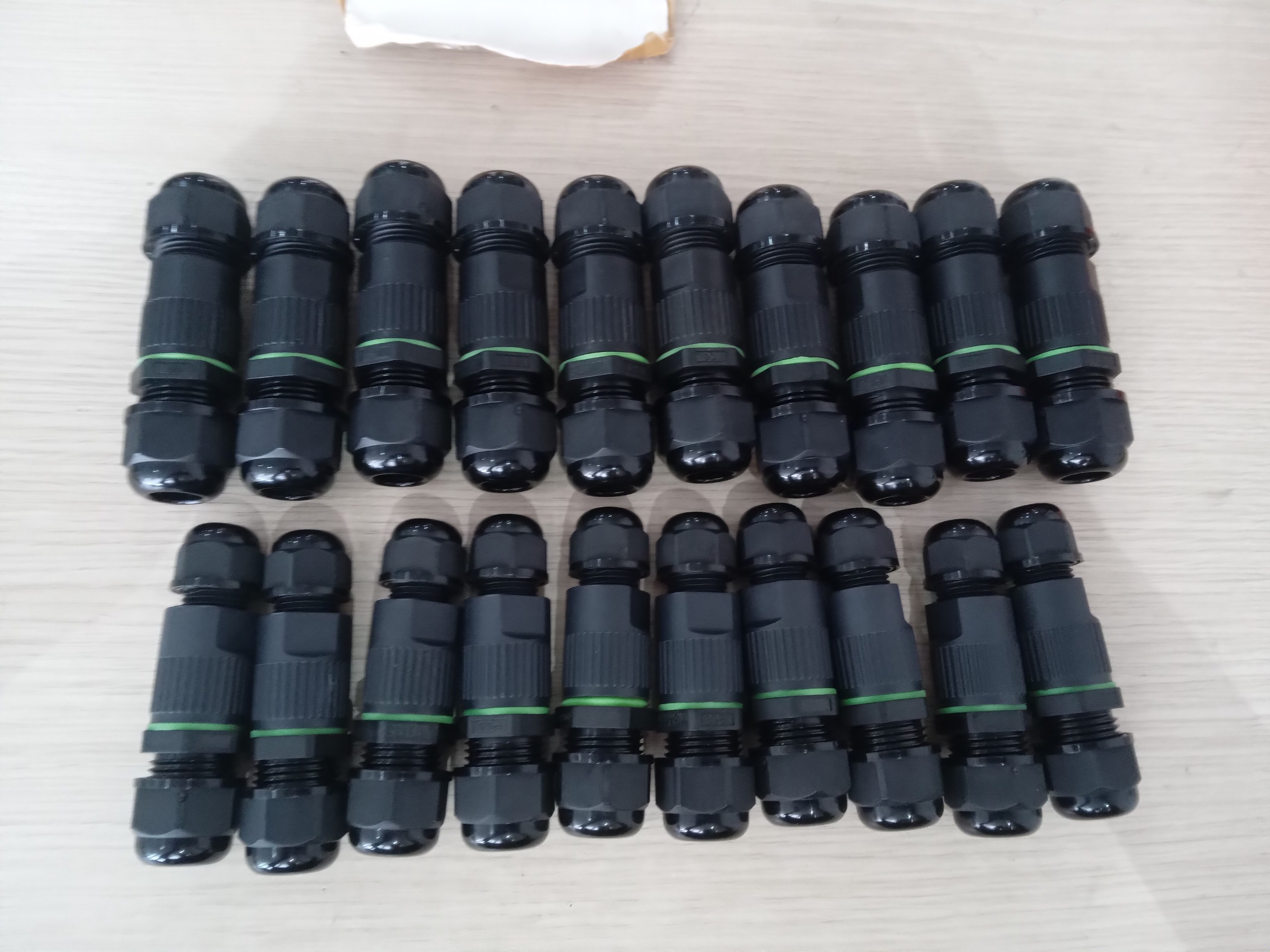 Cút nối dây điện thẳng M20-3P Đầu nối thẳng chống nước M20-3P đầu nối nhanh chống nước M20-3P loại 3 lỗ