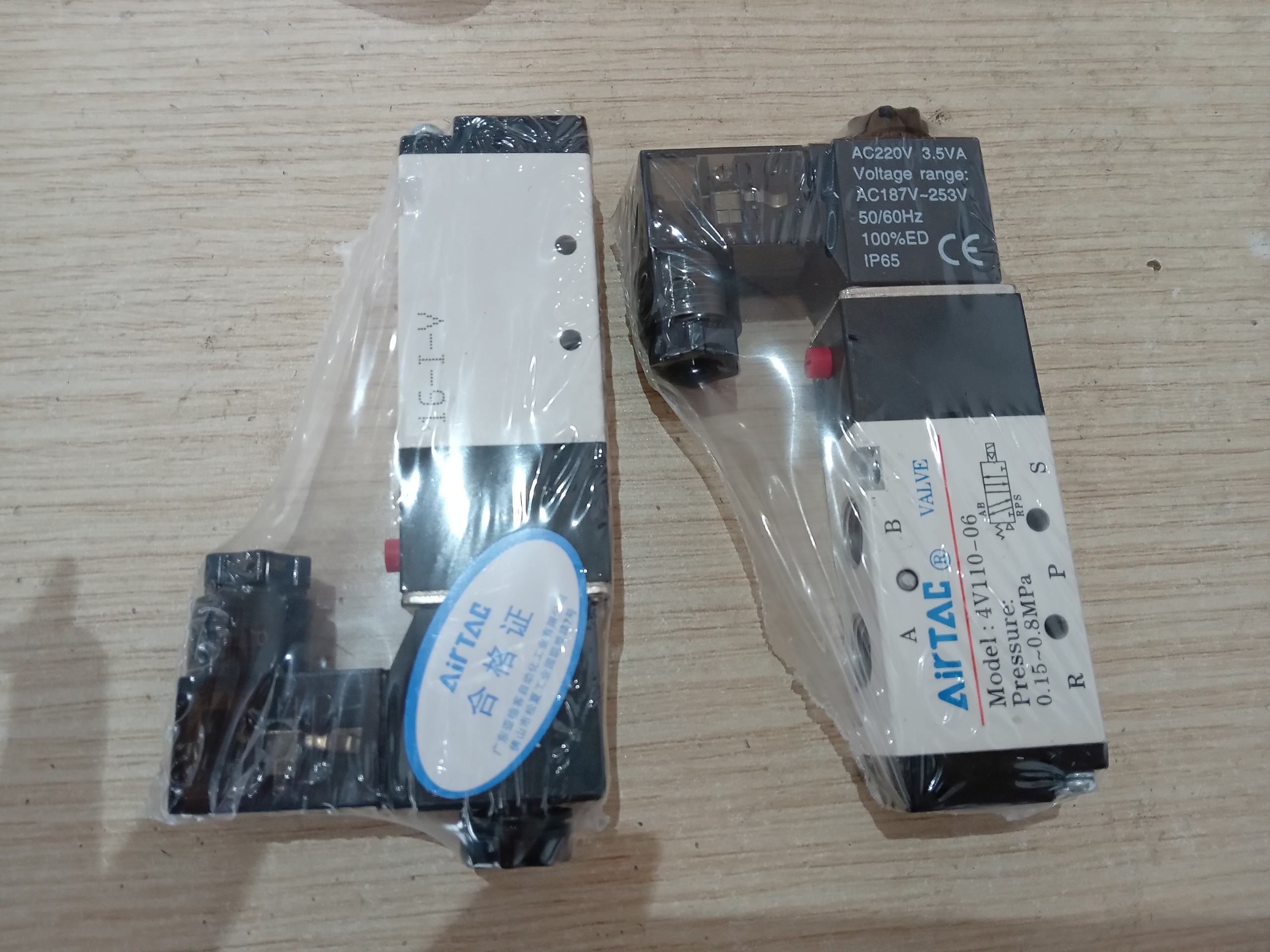 van khí nén 1/8 inch Airtac, van điện từ khí nén 24V, van điện từ khí nén 220V, van khí nén 5/2 Airtac