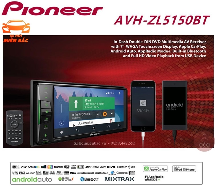 DVD của Vios 2020 pioneer avh zl 5150bt