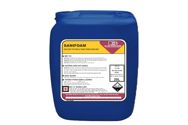 Hóa chất tẩy rửa/khử trùng dạng bọt - Sanifoam