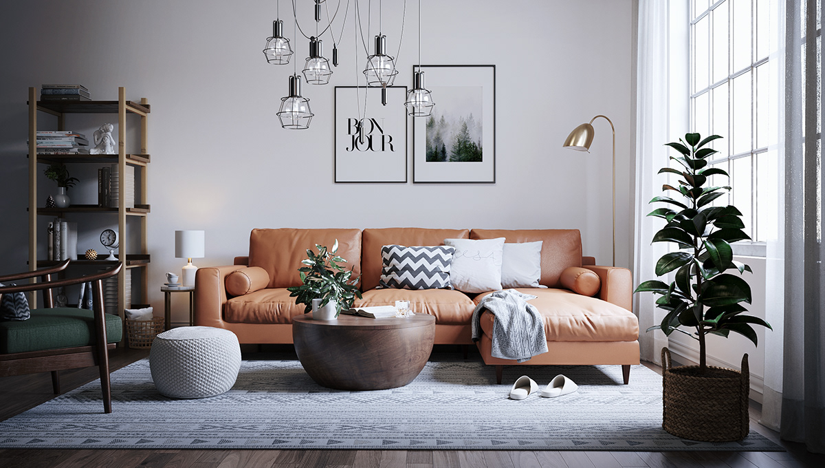 Hãy lựa chọn chậu cây có màu sắc hoặc chất liệu hài hòa với nội thất để tạo điểm nhấn tinh tế cho căn phòng của bạn