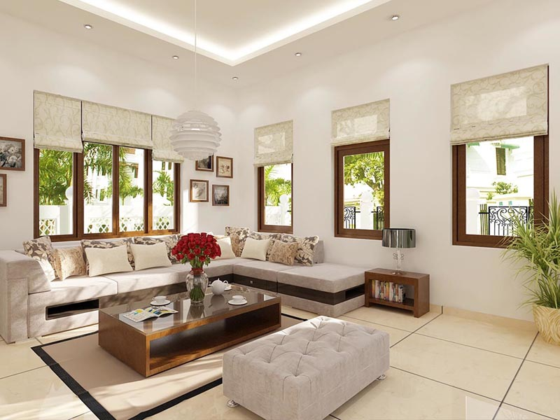 Trang trí nhiều cửa sổ giúp tận hưởng được nguồn ánh sáng và không khí tự nhiên